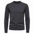 Merino Wool Crew Neck Sweater – Charcoal Grey | Clottan Clerhy
