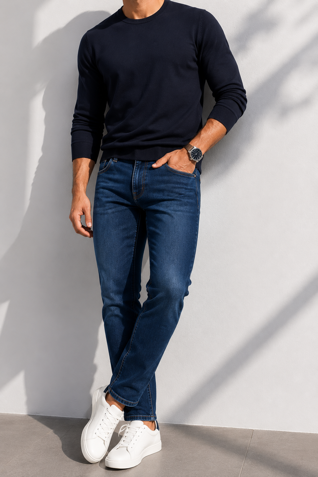 Classic Premium Denim Jeans – Dark Blue | Clottan Clerhy