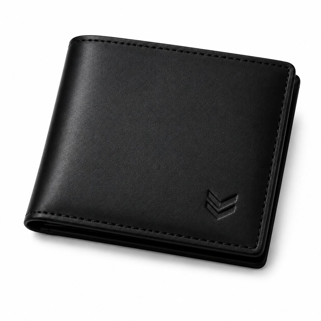 Modern Genuine Leather Wallet – Black | Clottan Clerhy
