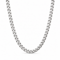 Men's Stainless Steel Cuban Chain Necklace – Silver | Clottan Clerhy