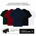 LC KLASSISCHES PIQUÉ-POLOSHIRT SET [ 2 BEZAHLEN 5 ERHALTEN] + SONNENBRILLE
